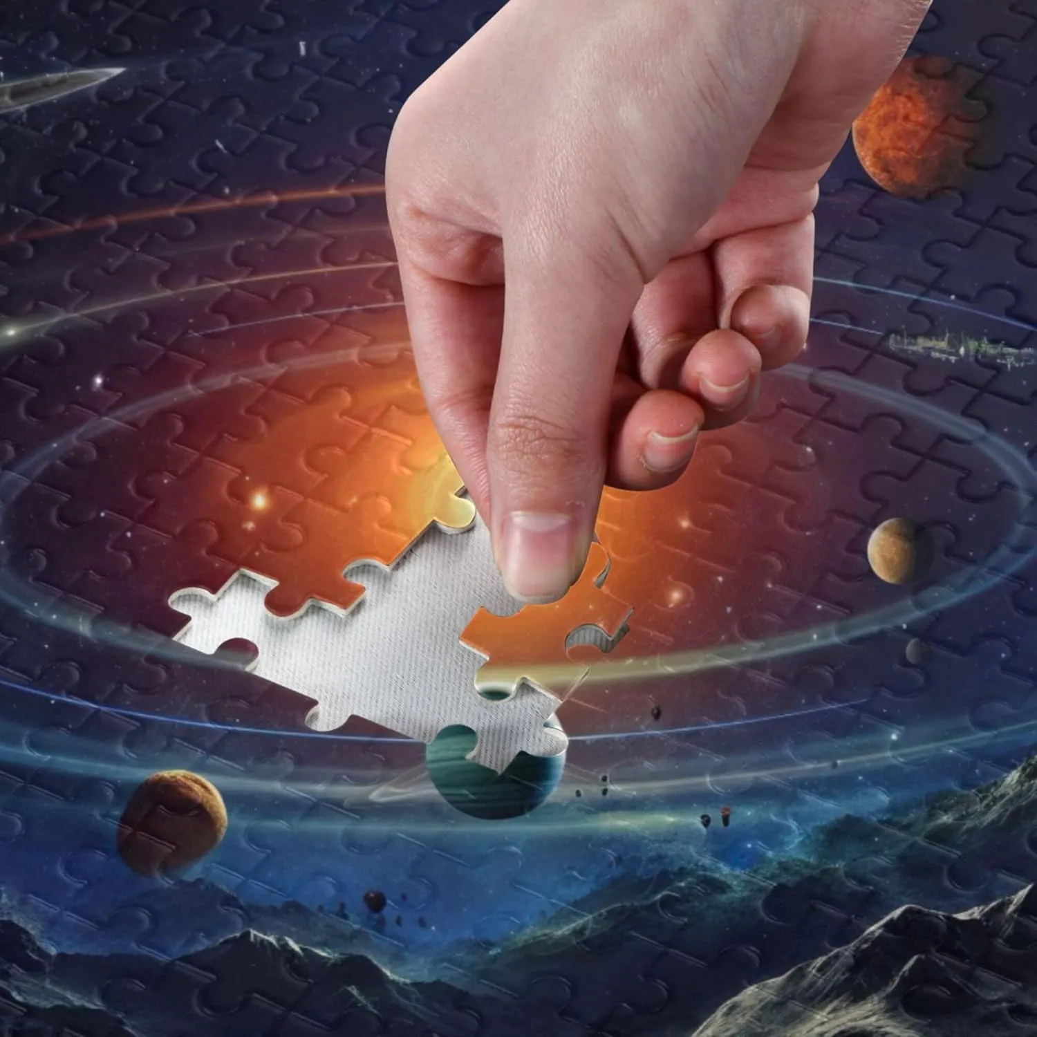 500 Pieces Toy Games Educational Gift Home Decor for Adults metropolitan Kids S0400784 Space Galaxy Solar System NASA Jigsaw Puzzles 