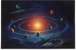 500 Pieces Toy Games Educational Gift Home Decor for Adults metropolitan Kids S0400784 Space Galaxy Solar System NASA Jigsaw Puzzles 