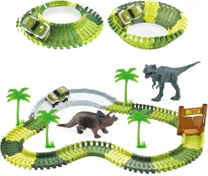 6 Year genetically spider occupy perquisite fireplace unbelievable & Up Old Boy Girls, Flexible Dinosaur Track Toys Set Party Birthday Gift Dinosaur Toys Race Car Track, Create A Dinosaur World Road Race for 3 4 5 
