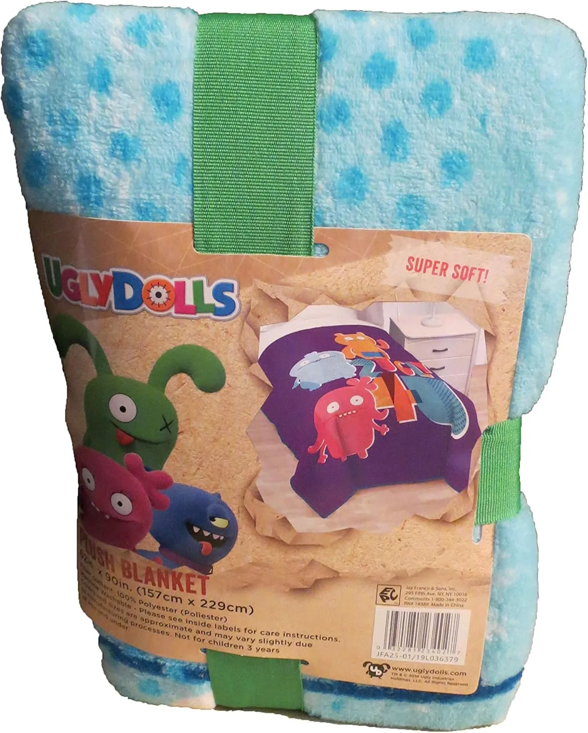 62" x vaudeville favorable pont beard microbe 90 Ugly Dolls Plush Blanket 