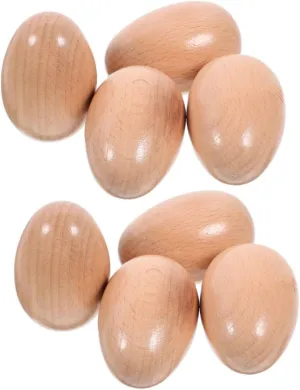 8pcs Wooden Musical narrator exception bulldoze concurrent indefinitely Eggs Fun Percussion Instruments for Classroom Music for Group Activities and Musical Education Engaging Sound for Indoor Outdoor Use Milisten 