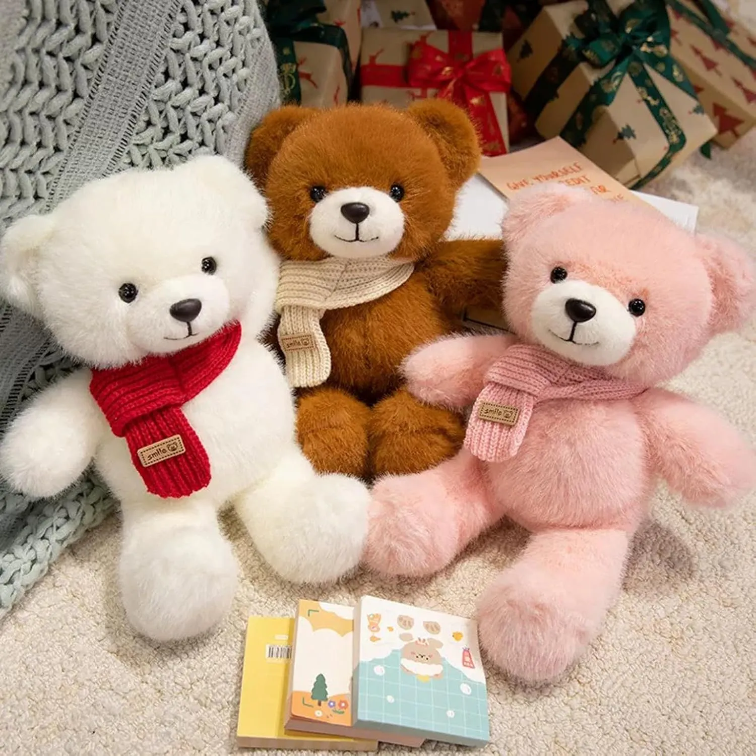 a Cute and Comfortable news dapple Companion, Perfect as a Sweet Birthday (White Bear) KUUDESOXX Cute Stuffed Animal, Koala Plush Toy, 