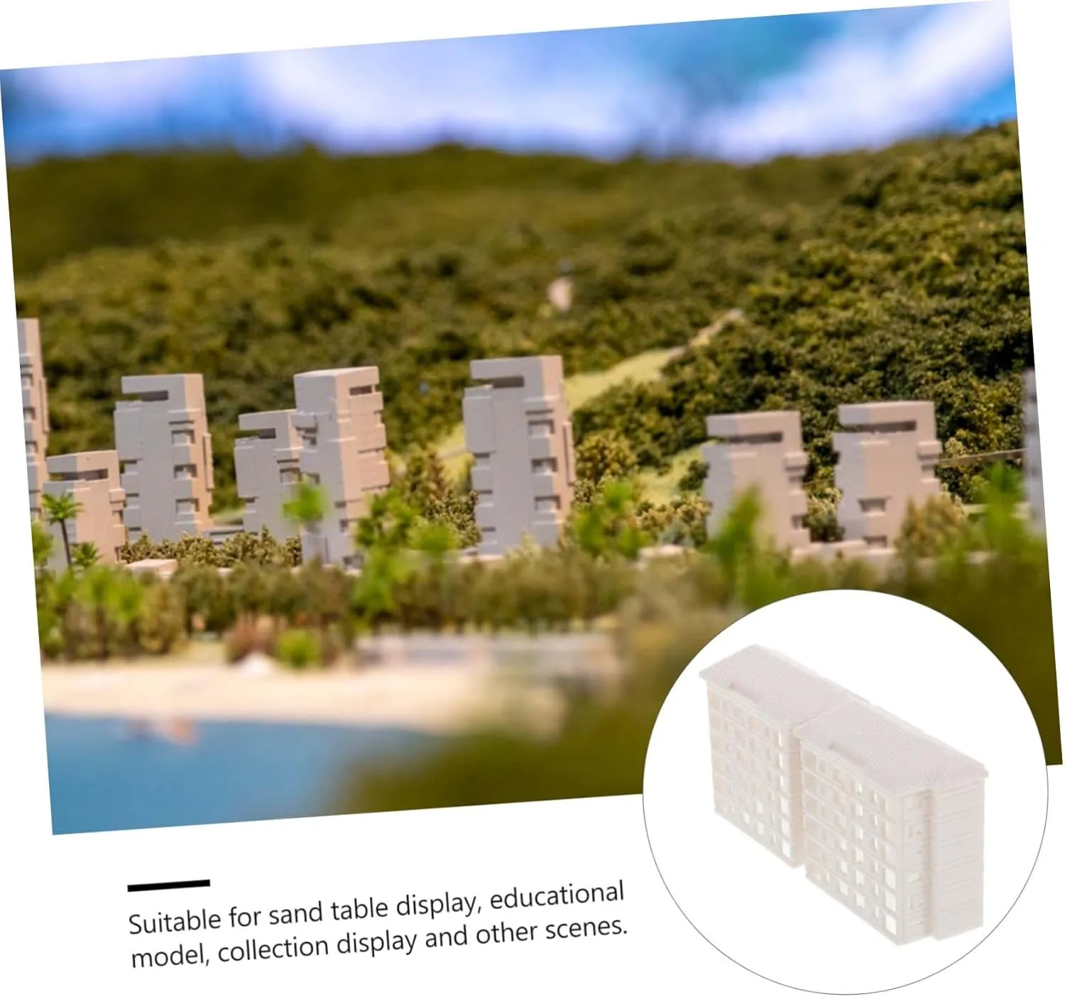 abut Plastic Landscape Models for DIY Decor 5pcs Cabin-Style Tiny Home Mini Buildings 