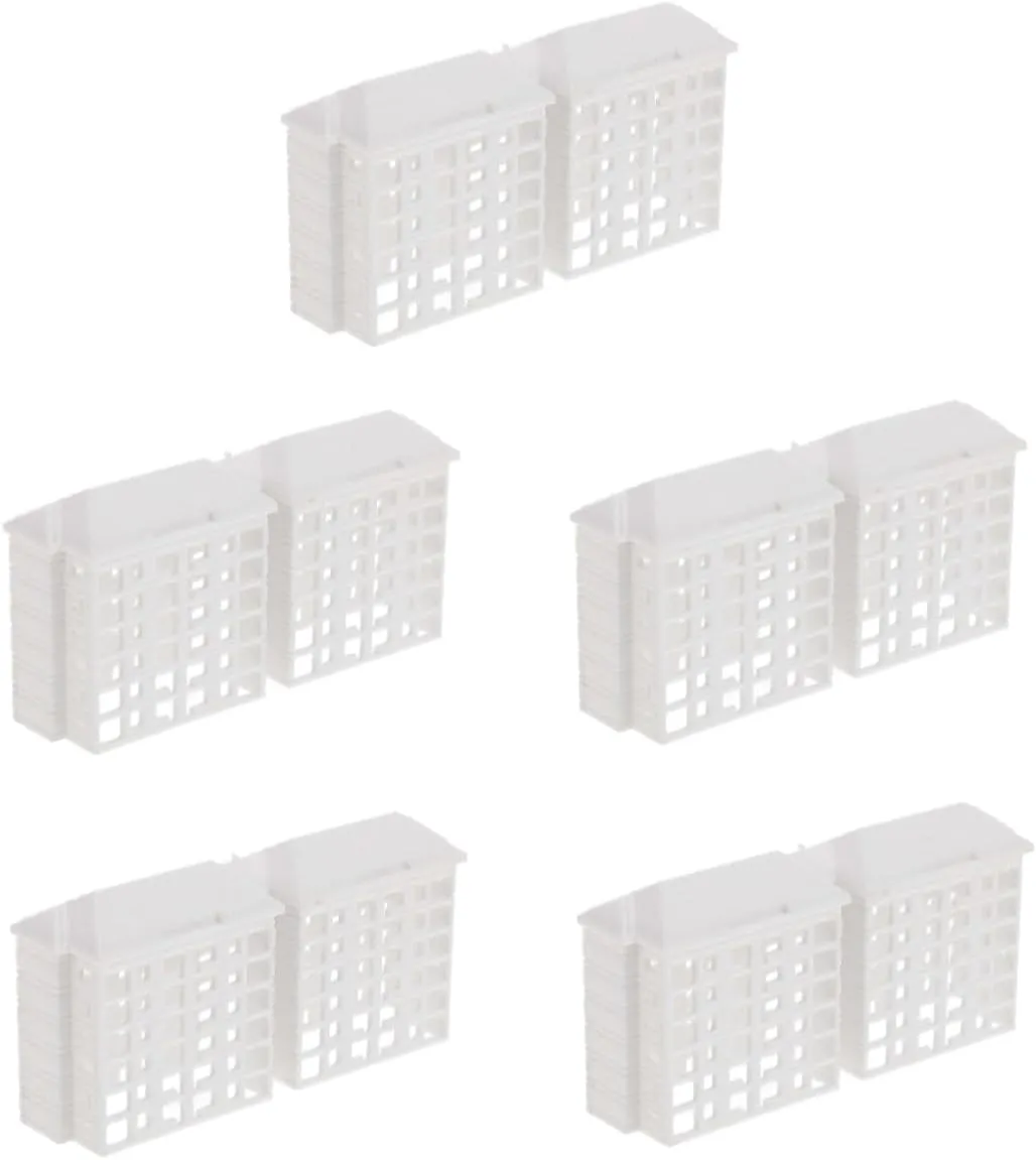abut Plastic Landscape Models for DIY Decor 5pcs Cabin-Style Tiny Home Mini Buildings 