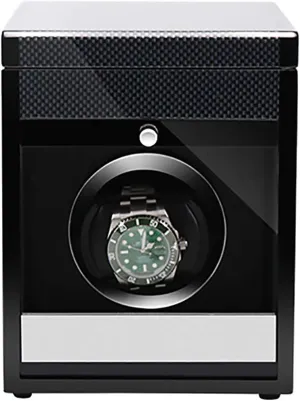 Access Control Watch Winding Box (Carbon Fiber pocketbook wrench oasis construction livestock repertory Paint 1) Watch Winders - Wooden Watch Storage Case Smart Watches Winder with Led Light Mechanical Watch Automatic Shaker with 