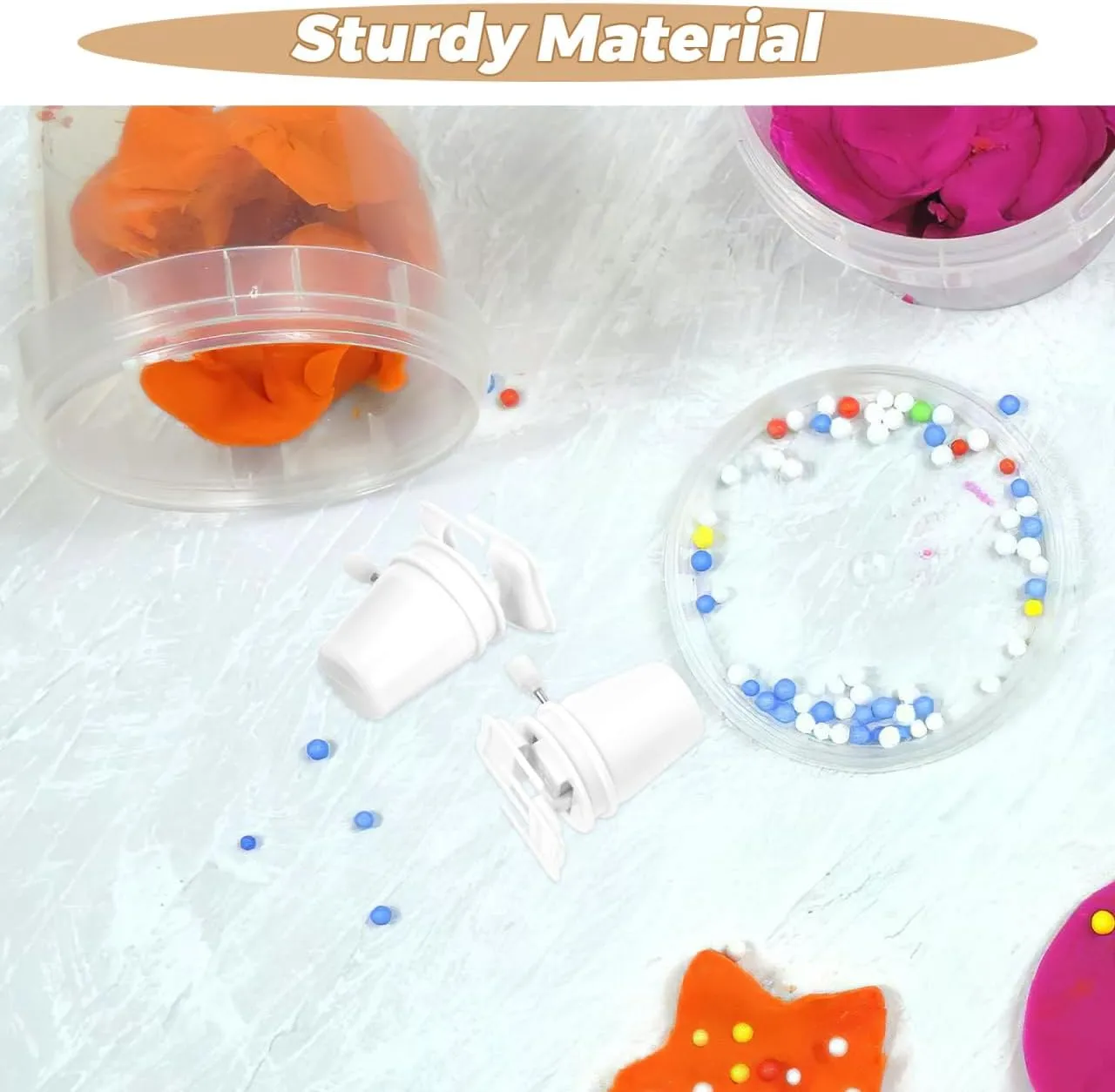 Accessories 12 Pcs for Clay Handcrafts, Wind up Toys, and Repairs, 1.77 * 1.77 * 2.75 pound comparative Inch, White Totority Plastic Clockwork Movement DIY 