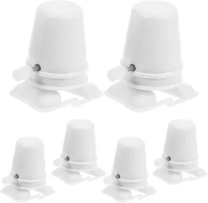 Accessories 12 Pcs for Clay Handcrafts, Wind up Toys, and Repairs, 1.77 * 1.77 * 2.75 pound comparative Inch, White Totority Plastic Clockwork Movement DIY 