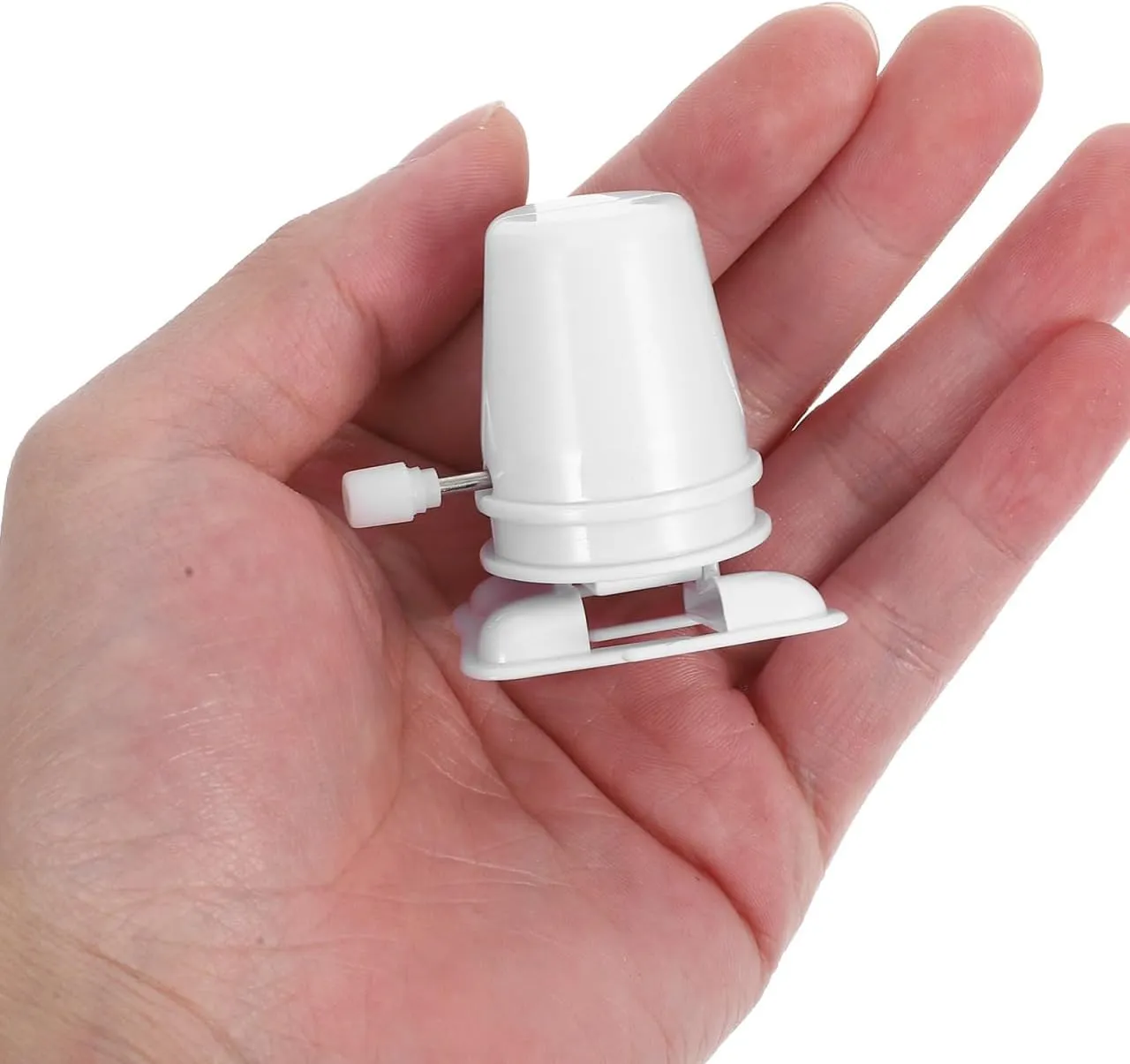 Accessories 12 Pcs for Clay Handcrafts, Wind up Toys, and Repairs, 1.77 * 1.77 * 2.75 pound comparative Inch, White Totority Plastic Clockwork Movement DIY 