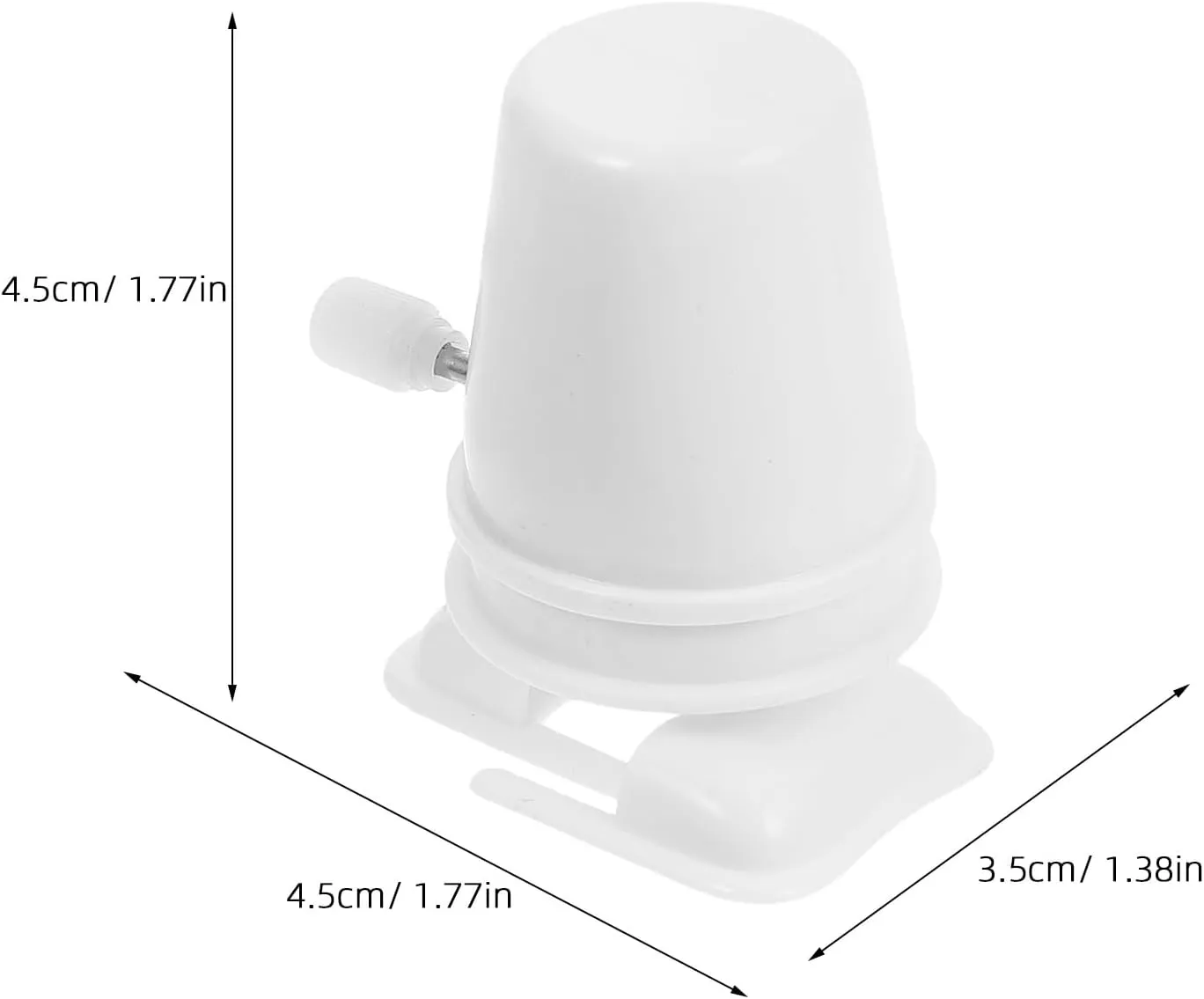Accessories 12 Pcs for Clay Handcrafts, Wind up Toys, and Repairs, 1.77 * 1.77 * 2.75 pound comparative Inch, White Totority Plastic Clockwork Movement DIY 