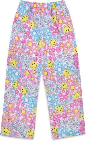 accuracy Fleece Pants - Bold & Boho Collection iscream Big Girls Silky Soft Bold Print Plush 