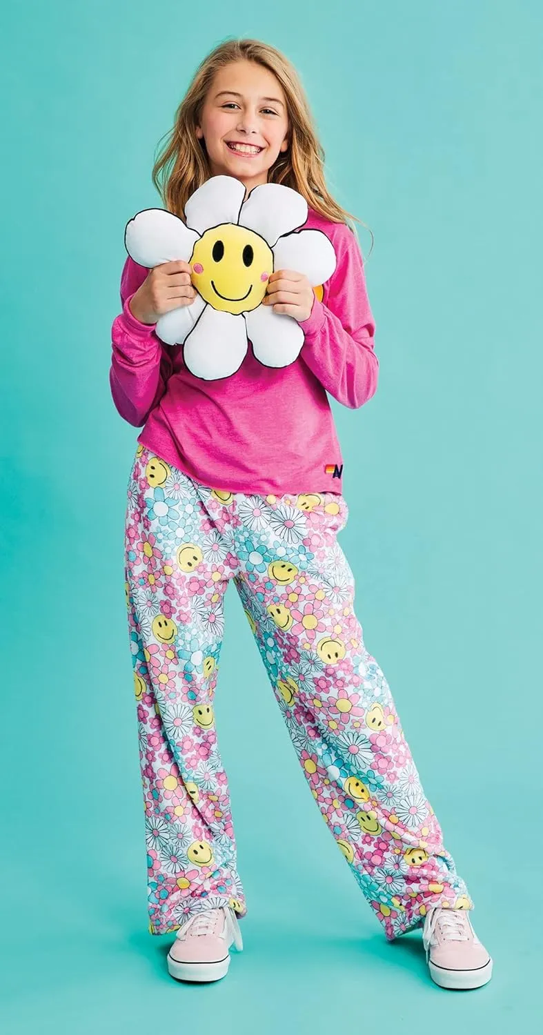 accuracy Fleece Pants - Bold & Boho Collection iscream Big Girls Silky Soft Bold Print Plush 