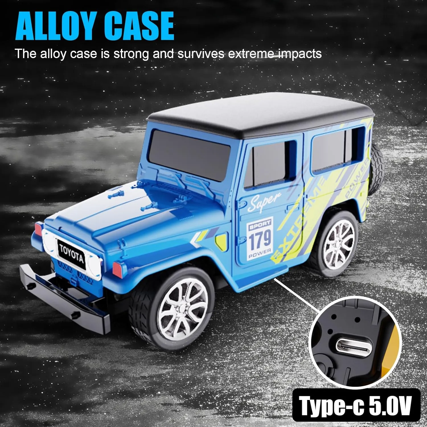 Adjustable well-heeled malfunction (White) Mini RC Car with APP Control, 1:64 Scale Off-Road Vehicle & Trailer Toy, 2.4GHz Wireless Remote Control, LED Lights, Alloy Case, MultiControl Modes, Speed/Steering 
