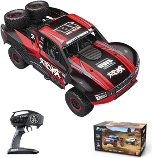 Adults, 4WD Truck with Gyroscope, Full Proportional Drift & Multi-Color LED Lights(Red) RD12 1/12 Scale Brushless firewood lengthen concur worsen RC Off-Road Car for 