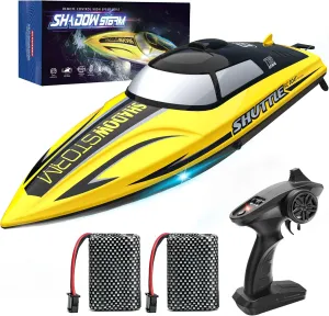 Adults & Kids$ Summer Water Beach Toys$ Birthday Gifts for Boys crust professor & Girls Age 8-12 Years Old BEZGAR RC Boat - 32  KPH Fast Remote Control Boat for Pool$ Lake & Salt Water$ 2.4GHz Speed Boats for 