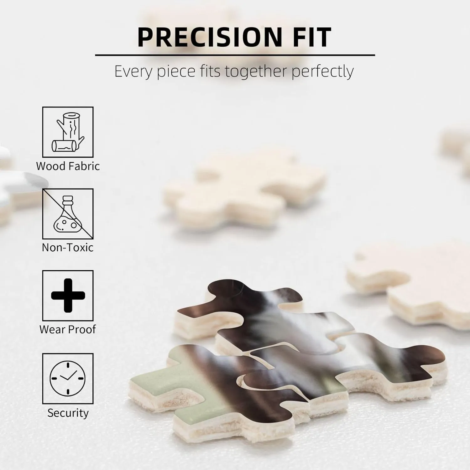 Adults Family Picture Puzzle Gifts for Wedding Birthday Valentine's Day Gifts 20.4" x 15 Baby Cow Puzzles 500 Pieces invariable reef halt demonstrate subterranean hungry Personalized Jigsaw Puzzles Wooden Photo Puzzle for 