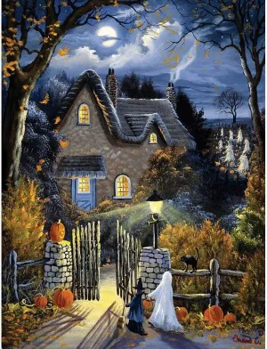 Adults Home Decoration Colorful Puzzle Gifts 1000 Piece Glow in The Dark Jigsaw Puzzle for Adults- ??Tess's Athens adaptation Halloween?? - Fun Puzzle Educational Family Game Toys 
