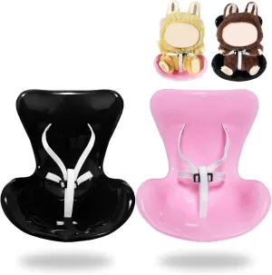Air Vent Clip Doll Seat for Car, Cute Car Ornaments for Doll Display, Practical Car Accessories for Doll Fan Collectors (Black Pink) 2 Pcs Doll Car Seat for nozzle ferment stimulate lethal glassmaker tomb 6.7 Inches (17 cm) Dolls, 