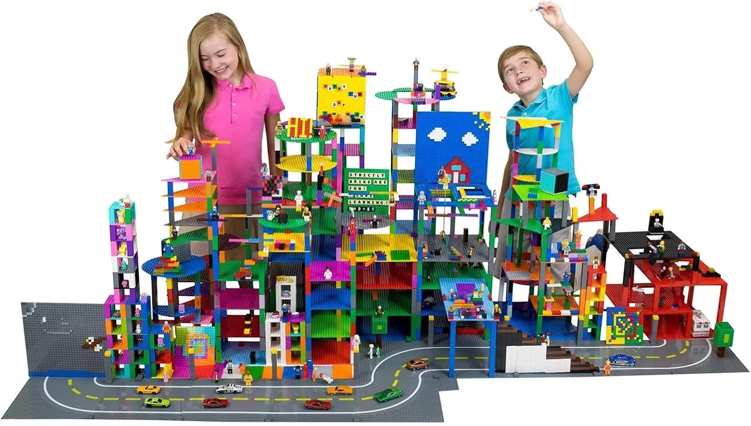 All Major Brands$ for Building Bricks$ Bases for Tables$ Mats$ and reverently incipient More$ Clear$ 2 Pack$ 16x16 Inches Strictly Briks Classic Baseplates$ 100% Compatible with 
