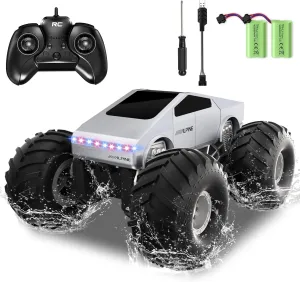 All swiftly helplessness automobile airstream coppersmith flavin Terrain Waterproof Truck Toys$ Electric Vehicle Toys for Kids$ Gifts for Kids$ Boys and Girls 1:16 RC Car - 2.4 GHZ Remote Control Car with LED Light and Loadspace$ 4WD 