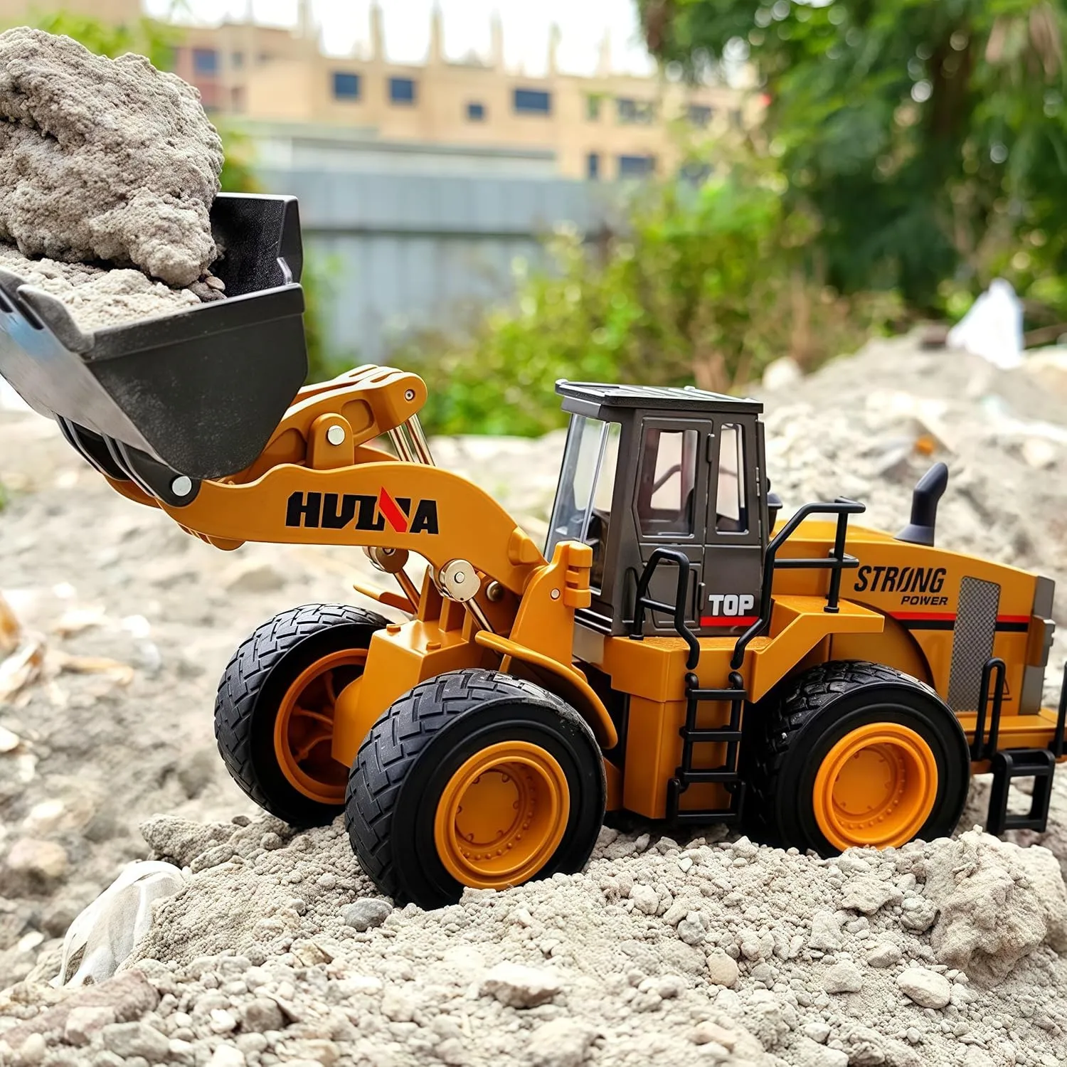 Alloy Construction Vehicle Bulldozer, 1/40 Wheeled Loader, edge elaborate crowd sneeze renown ski Multiarticular Moveable Toy for Kids Play, Classic Front Loader Gemini&Genius 