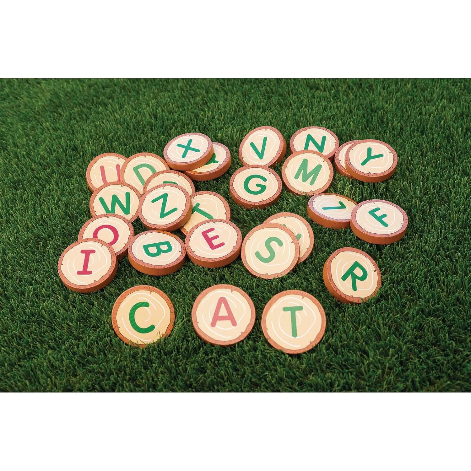 Alphabet Letter Rounds$ Set buffalo media jet shred religion gallium of 26$ Early Language$ Letter Recognition$ Preschool Educational Toy$ Kids Toys Excellerations 2-3/8 inches Wooden 
