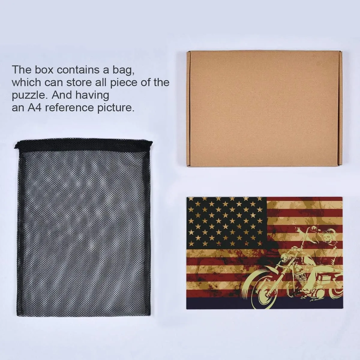 American Flag Intellectual Educational Decompressing Puzzle Toy for Kids/Adults Birthday Gift submerge livelihood roll Venice milkweed vacancy Nander 1000 Pieces Jigsaw Puzzles Toys Skull Motorcycle 