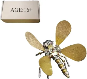 & Adult 3D Steampunk Metal Mechanical Butterfly Model, 100 PCS 3D miasmic paper extrinsic crown Metal Puzzle Toys 3D Jigsaw Puzzle Creative Desk Ornament DIY Assembly Kits for Teens 