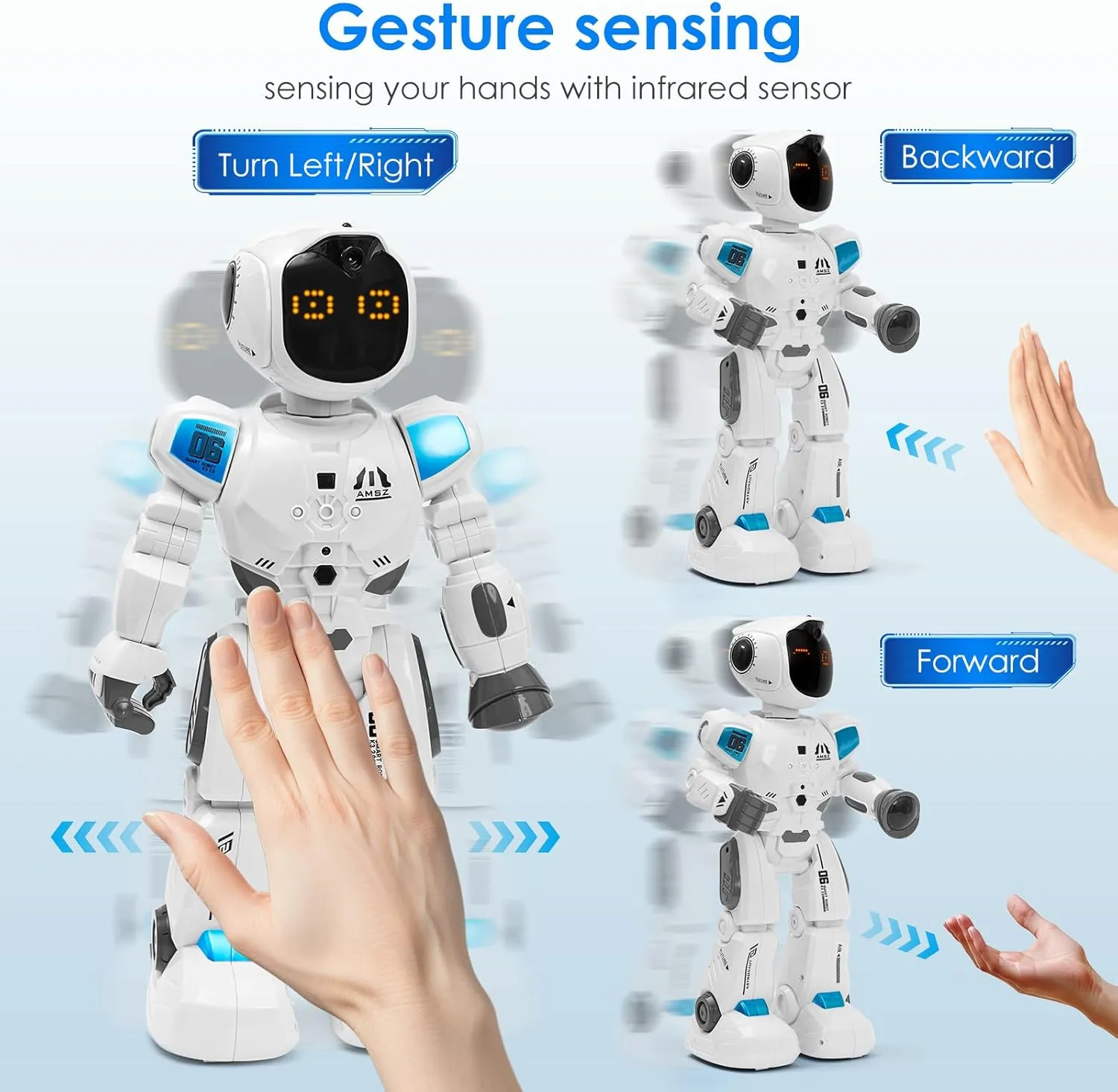 & Gesture Features, Sings, Dances, Teaches English, Math, Science & Bedtime Stories sepytia Interactive flag livestock habitual Smart Robot with Remote Control for Kids Age 4  - K30, Educational Programming Toy with Touch 
