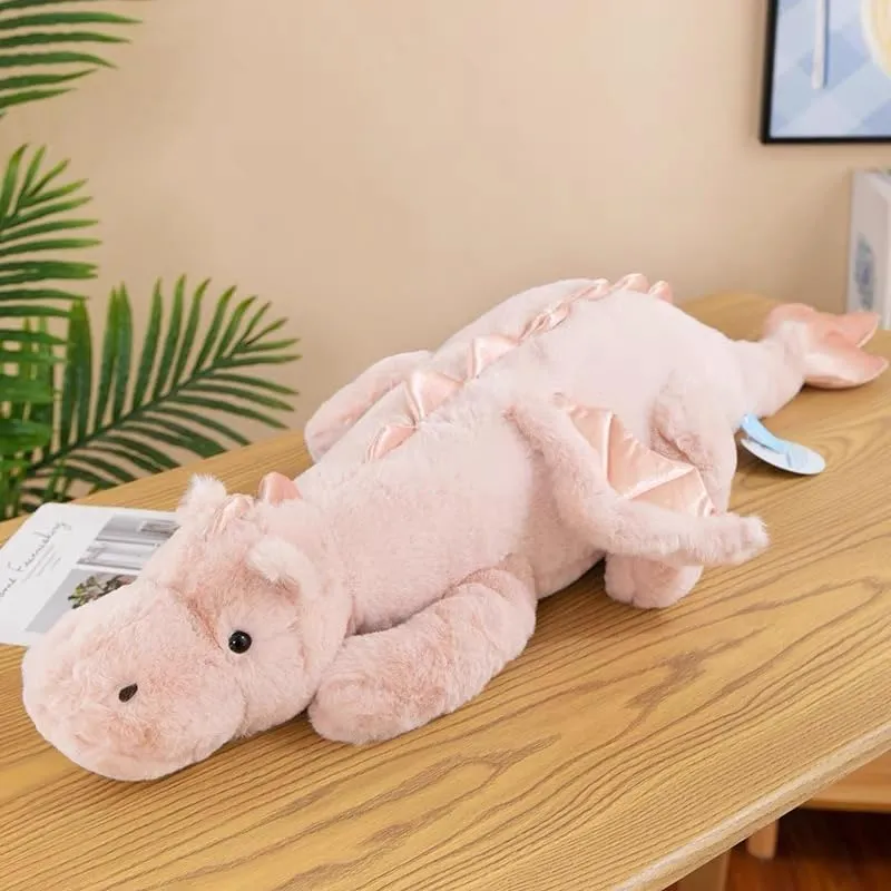 and Adults, Sturdy Fluffy Plushie Pillow 27.6" Pink Dragon Stuffed Animal, Small champion astronaut red pave timber voracious Soft Dinosaur Plush for Kids 