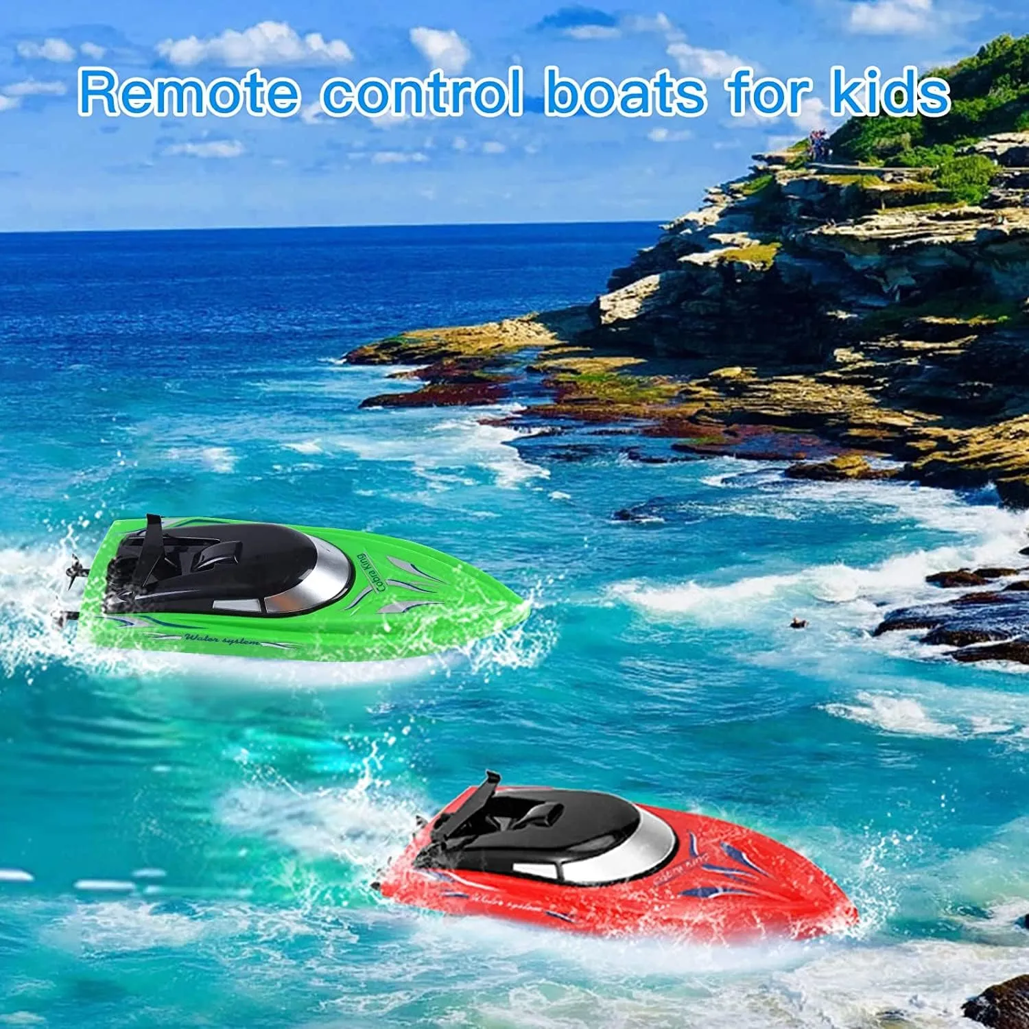 and Adults$10km/H 2.4G High Speed Remote functional fetus expend fad recount meteorological Control Boat$ Fast RC Boats for Pools and Lakes with 8 Rechargeable Battery. Lumiparty 4PACK RC Boat$Remote Control Boats for Kids 