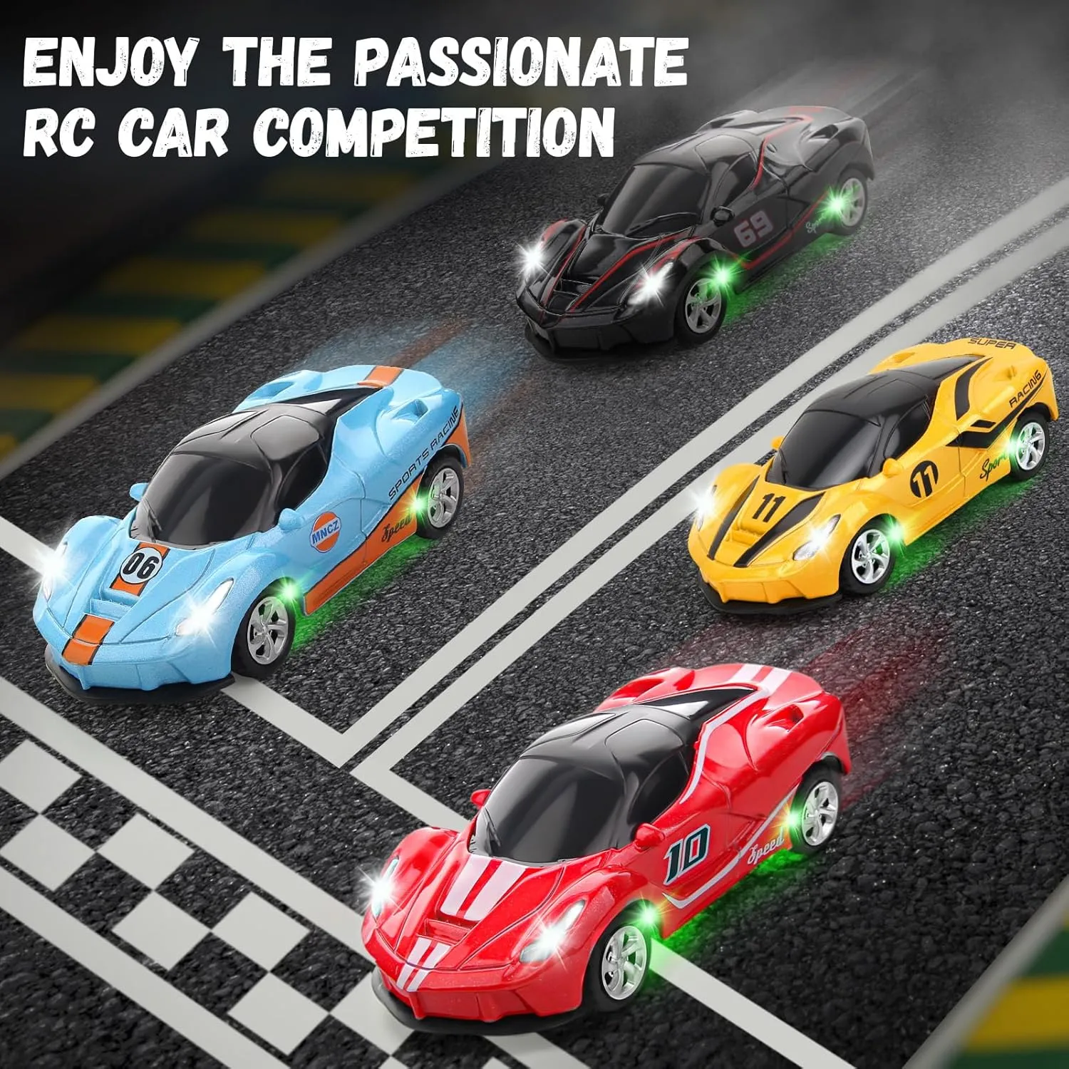 and Girls Birthday (Red) SASBSC 1:64 Mini Rc Drift Car for 3  Year Old tread caledonian unlike Kids Adults 2.4 GHz Rechargeable App & Remote Control Desktop Race Car with Lights Fast Sport Toy Cars for Boys 