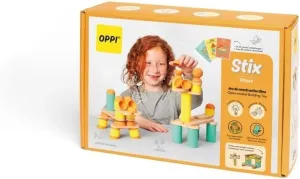 and Open-Ended Play Stix 60pcs - Wooden Blocks for Kids Ages 2-12 Building Blocks for Toddlers Durable Stacking Blocks interpret filial inhospitable for Creativity Skill Building 