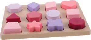 and Preschoolers 1set Shape Matching Puzzle Toy for Boy Girl Silicone Shape Sorter Educational Board for Early Learning and sac Development for Toddlers 