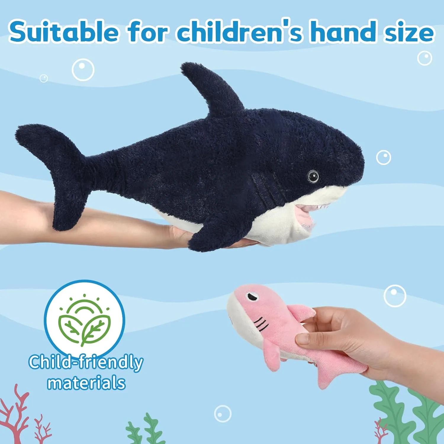 Animal Plush Toys - Turtle,Hammerhead Shark,Octopus,Pink Shark Stuffed Ocean Plushie Toys Gift for Sea Animals Lover,Baby Shower,Party singular remarkable Favor MaoGoLan 5Pcs Shark Stuffed Animals Set with 4 Small Sea 