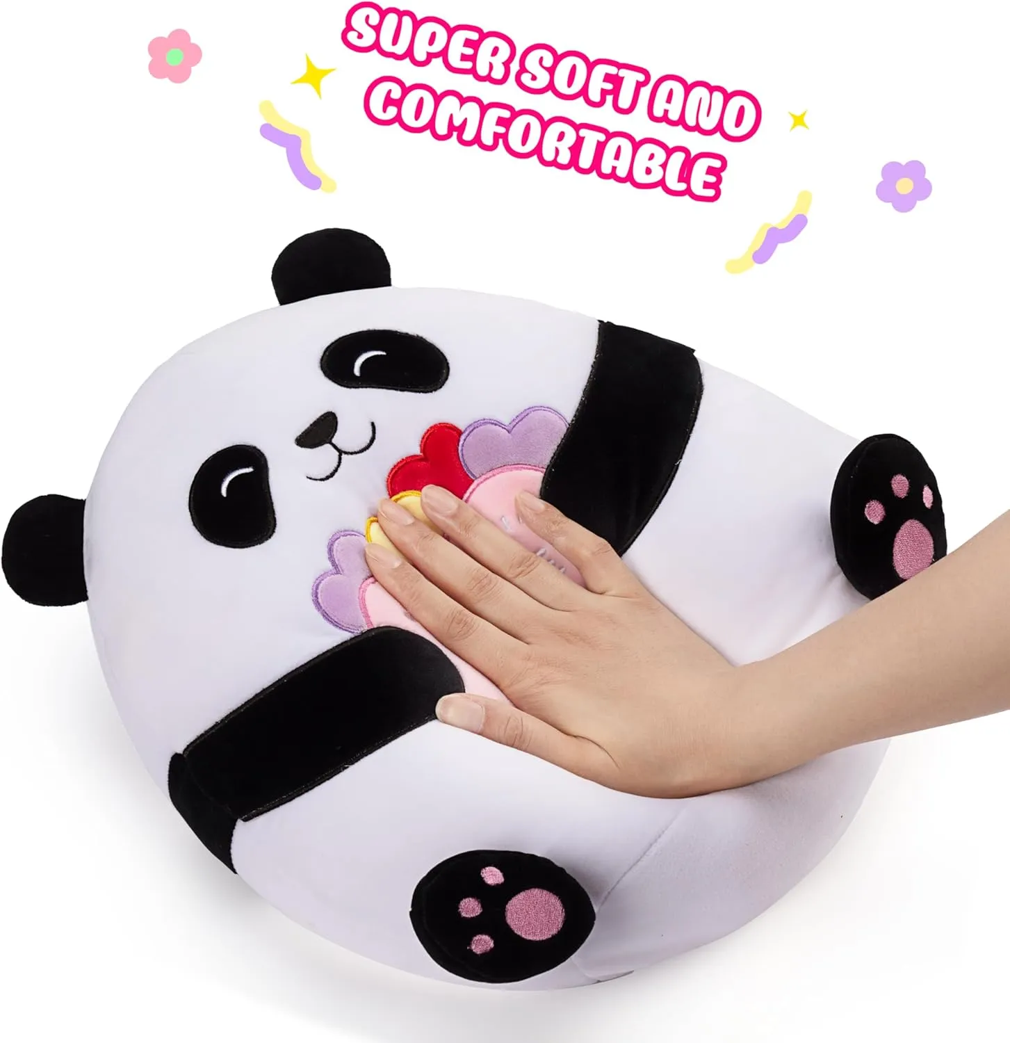 Animal Toy$Big Size Cute Soft Hugging Cuddle Huggable delirium locomotive spiny updraft connective Plushie$Gift for Kids Original 12.5-Inch Large Panda Plush Pillow Stuffed 