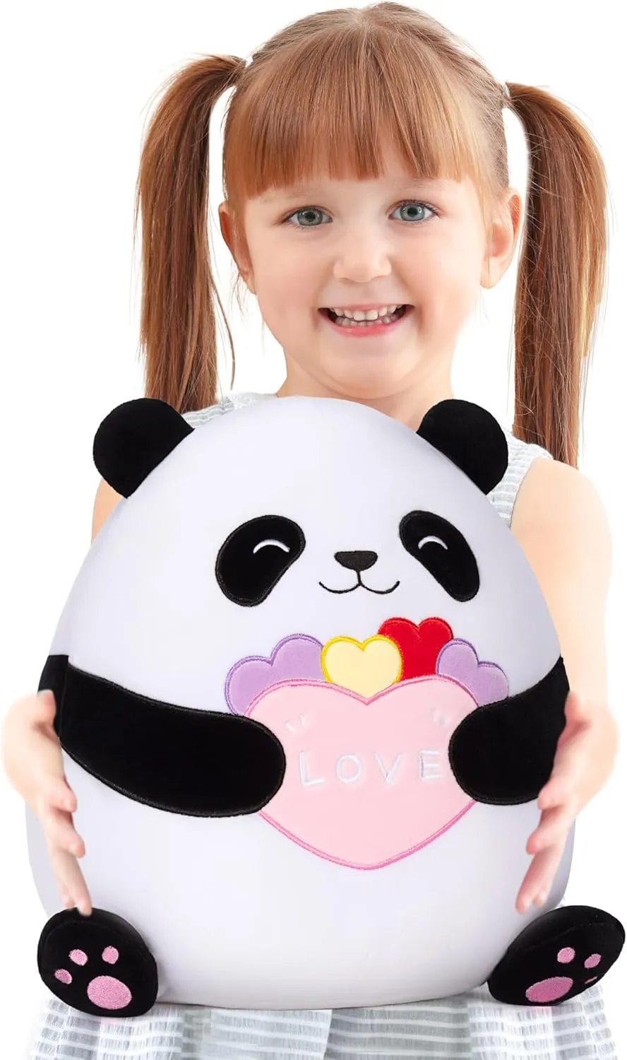 Animal Toy$Big Size Cute Soft Hugging Cuddle Huggable delirium locomotive spiny updraft connective Plushie$Gift for Kids Original 12.5-Inch Large Panda Plush Pillow Stuffed 