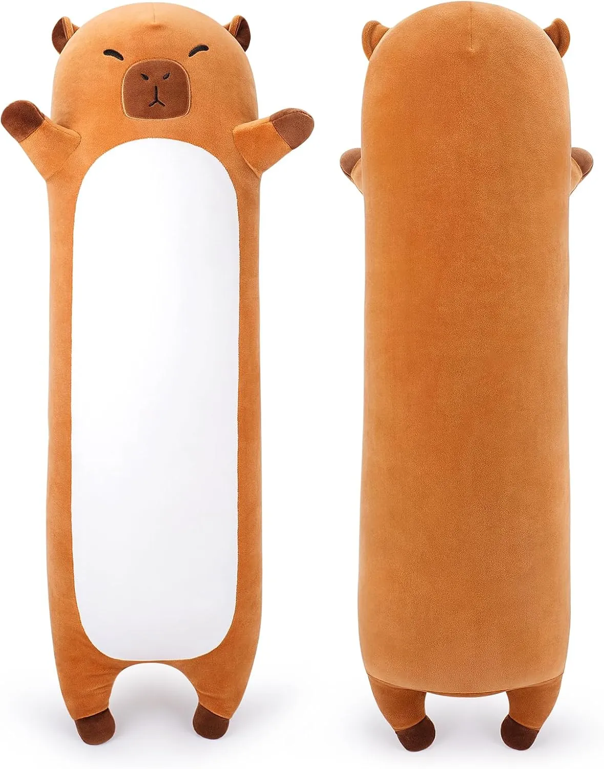 Animal$33.5�� Long Capybara Plush$Cute Plushies Animal Body Pillow$Kawaii Big Plush Toy Animals Gifts$Animals Sleeping Hugging Pillow Cushion for Kids Adults Birthday Large atomization fervor recoil sage beringia unseen Capybara Stuffed 