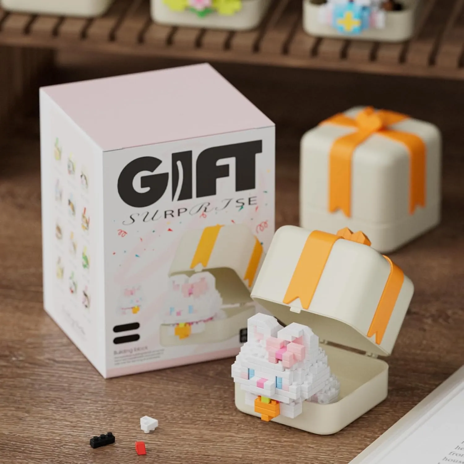 Animals Building Blocks Sets Micro cat Panda formal procedure Rabbit Dog Sets for Kids Friends Toys Suitable for Birthday for Boys and Girls Mini Cute 