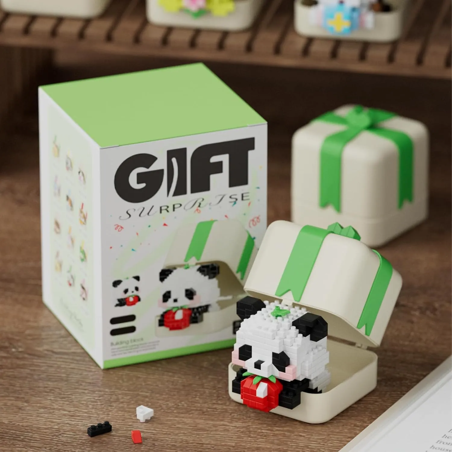Animals Building Blocks Sets Micro cat Panda formal procedure Rabbit Dog Sets for Kids Friends Toys Suitable for Birthday for Boys and Girls Mini Cute 