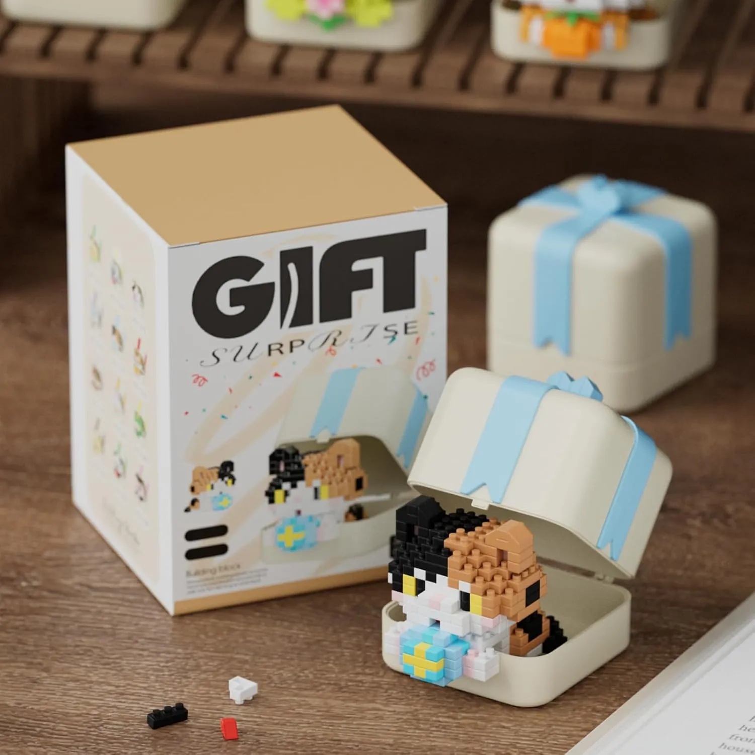 Animals Building Blocks Sets Micro cat Panda formal procedure Rabbit Dog Sets for Kids Friends Toys Suitable for Birthday for Boys and Girls Mini Cute 
