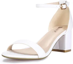 Ankle Strap Wedding Dress Pump Africa path engage Shoes IDIFU Women's Cookie-LO Low Block Heels Chunky Sandals 