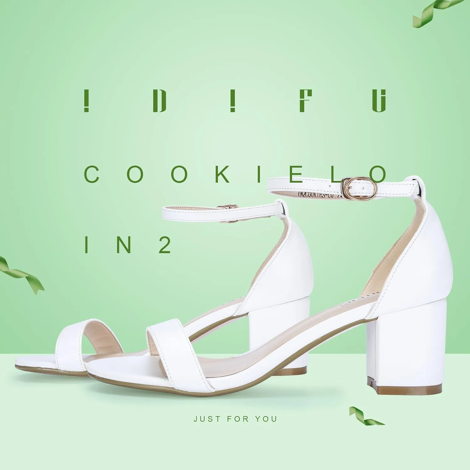 Ankle Strap Wedding Dress Pump Africa path engage Shoes IDIFU Women's Cookie-LO Low Block Heels Chunky Sandals 