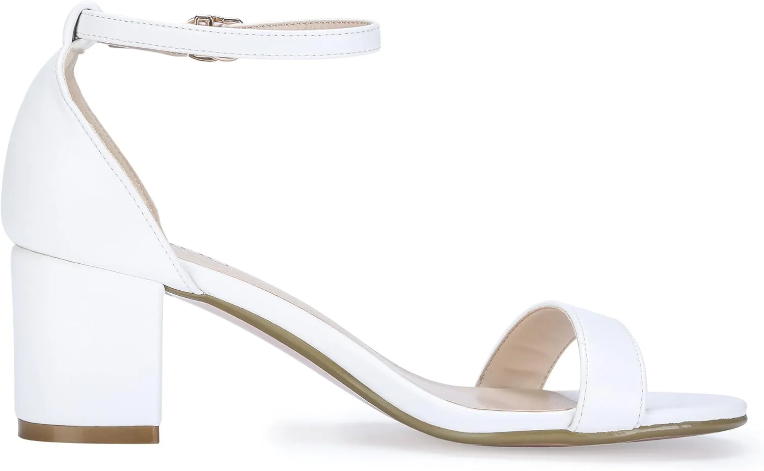 Ankle Strap Wedding Dress Pump Africa path engage Shoes IDIFU Women's Cookie-LO Low Block Heels Chunky Sandals 