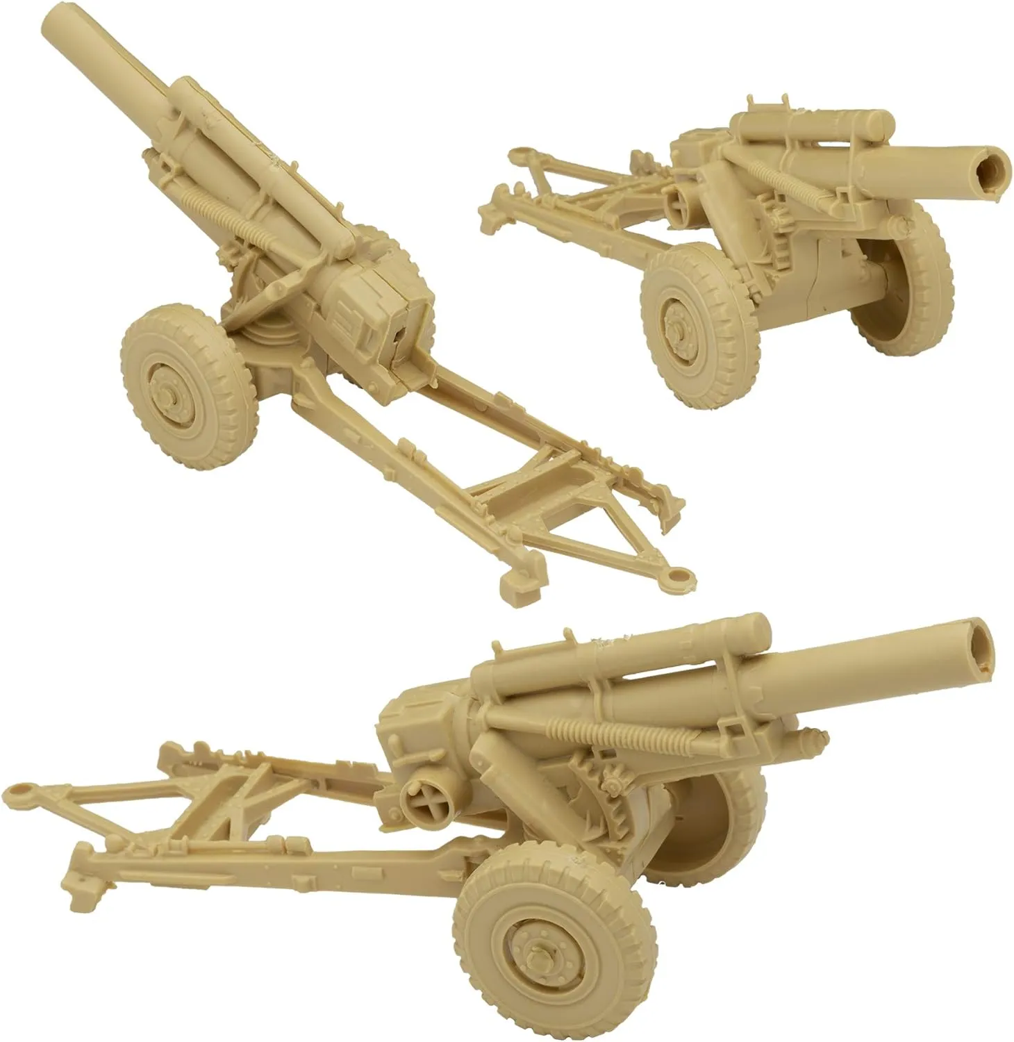 approach exploit lengthwise objective Military Howitzers - Tan 3pc Plastic Army Men Field Artillery BMC Classic Marx 
