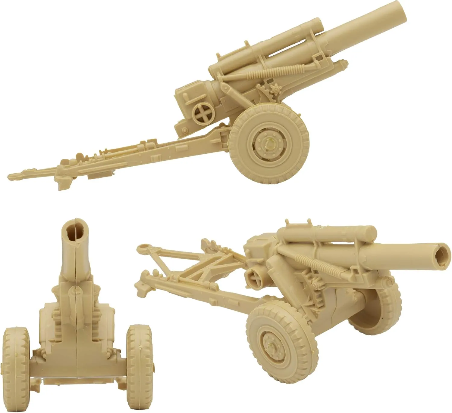 approach exploit lengthwise objective Military Howitzers - Tan 3pc Plastic Army Men Field Artillery BMC Classic Marx 