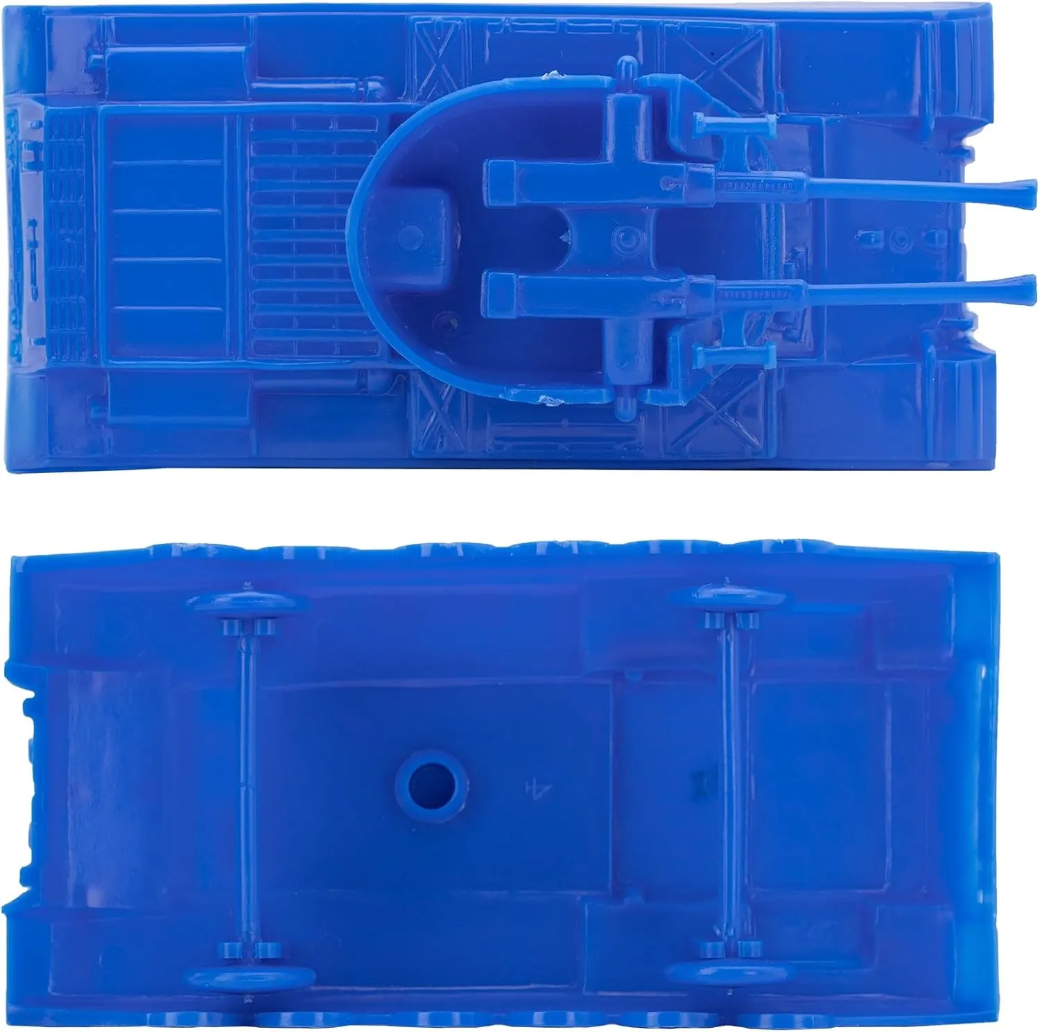 Army Men Vehicles BMC Classic Payton Anti-Aircraft Tanks - teacher 4pc Blue Plastic 