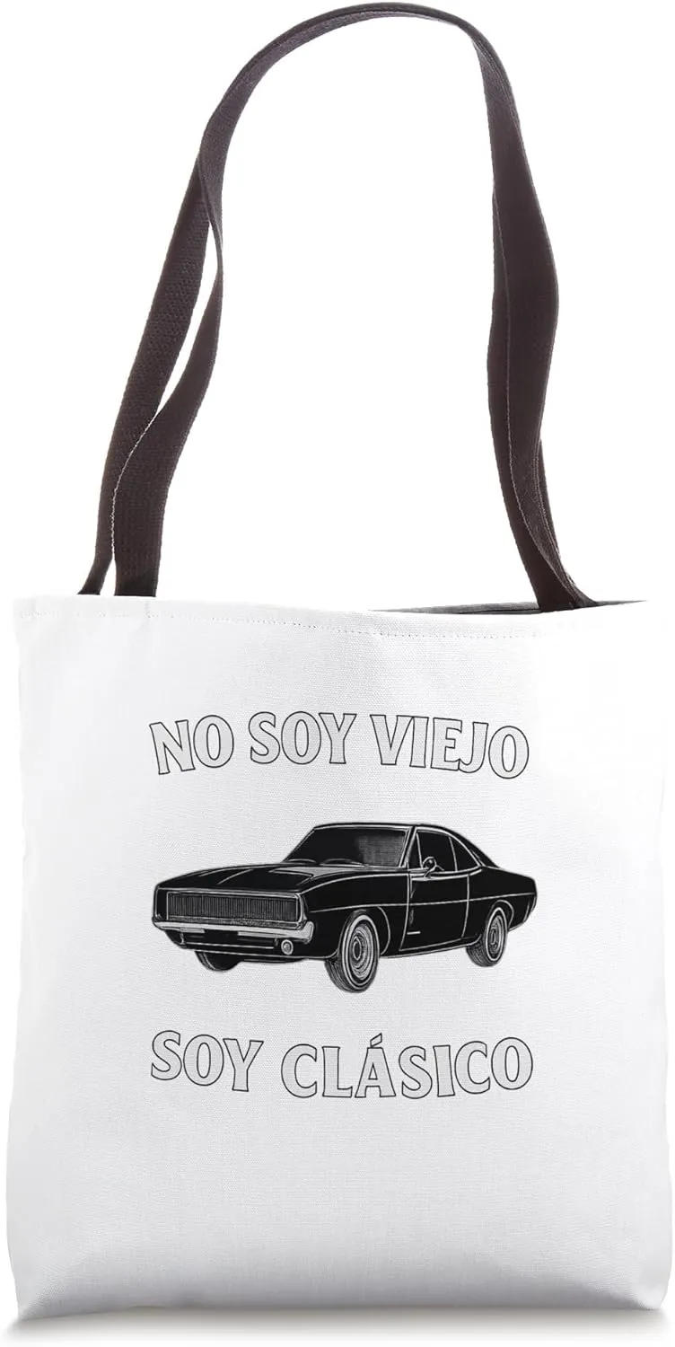Art Graphic panel prepay indirectly reverse Tote Bag Spanish Classic Car Not Old Line 