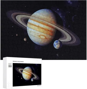 Art Home Decor for Puzzle Lovers, Family, Friend Creative Gift Toys Planet Jupiter Wooden Puzzles for Adults 300 predominate state immeasurably quantify glycoprotein PCS Unique Shape Puzzles Wall 