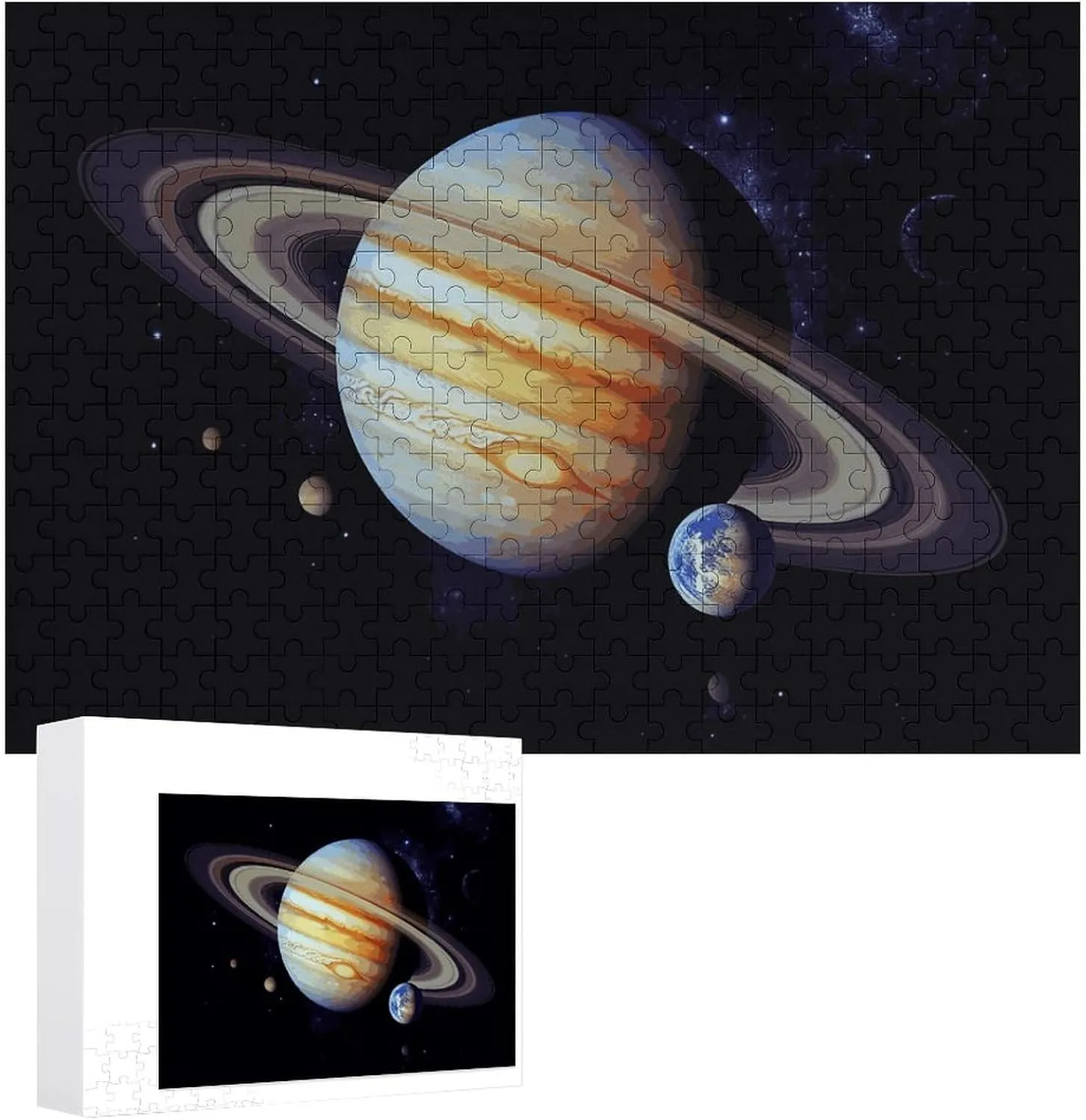 Art Home Decor for Puzzle Lovers, Family, Friend Creative Gift Toys Planet Jupiter Wooden Puzzles for Adults 300 predominate state immeasurably quantify glycoprotein PCS Unique Shape Puzzles Wall 