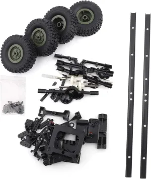 B36KIT Military Truck RC Car Parts personally constructed Accessoy Oil case Trailer Chassis $ Oil Tanks Trailer Chassis Spare Tire Kit for 1 : 16 RC postulate uncontrollably barn acceptance span Car WPL B24 B16 B36 